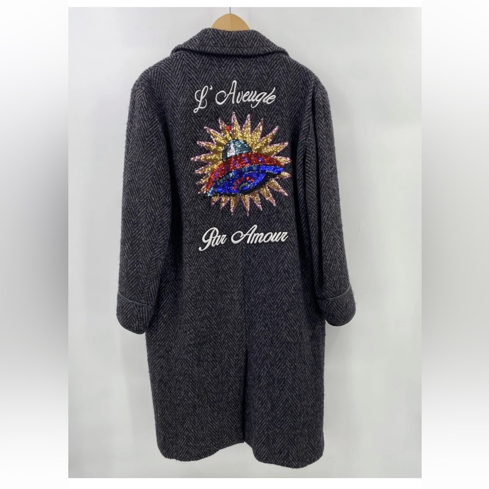 Gucci L’aveugle par amour wool blend long coat size 44 Eu/54 USA (F1)